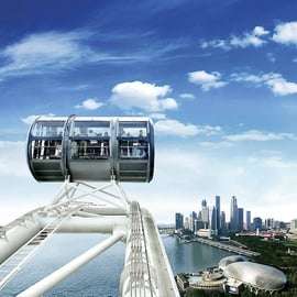 Singapura: Bilhete de admissão do Singapore Flyer