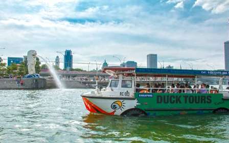 Singapura: Tour guiado na cidade num barco anfíbio