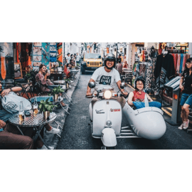 Em Singapura: Passeio de Vespa Sidecar em Kampong Glam e Civic District