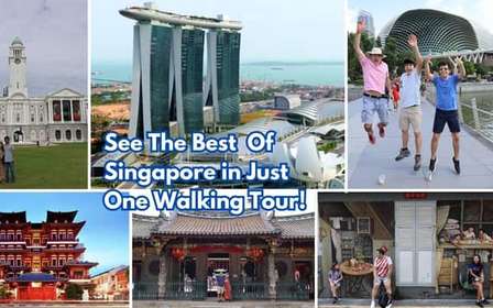 Excursão a pé de 4 horas por Chinatown, do Civic District até Marina Bay
