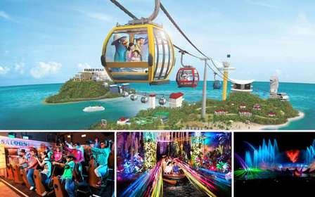 Passeio guiado pela Ilha Sentosa com 4 atrações