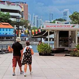 Singapura: Cruzeiro no rio Singapura