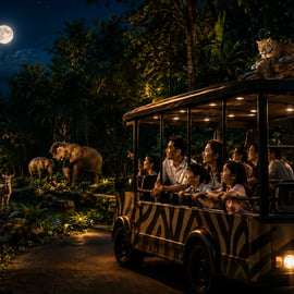 Singapura: Night Safari com Passeio de Bonde e Busca no Hotel