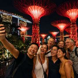 Singapura: Excursão Noturna Guiada com Cruzeiro Fluvial e Espetáculo de Luzes