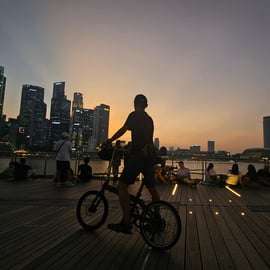 Cingapura: Tour noturno de bicicleta