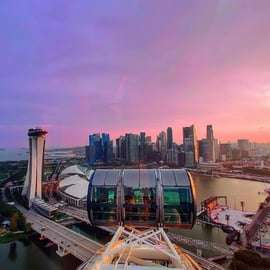 Cingapura: Bilhete de entrada para o Singapore Flyer e a Cápsula do Tempo