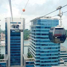 Singapura: Passe para o teleférico de Sentosa
