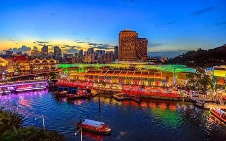 Singapura: Passeio turístico noturno pela cidade com cruzeiro guiado pelo rio
