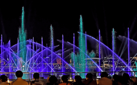 Singapura: Passeio ao crepúsculo com cruzeiro guiado e espectáculos de luz