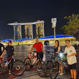 Cingapura: Marina Bay Night Tour de bicicleta