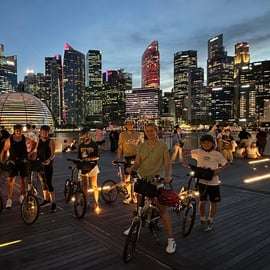 Cingapura: Tour noturno de bicicleta