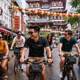 Singapura: Excursão histórica de meio dia em bicicleta