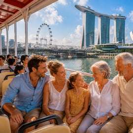 Chinatown Food Tour, River Cruise & 2 top-visit Light Shows