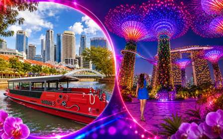 Cruzeiro pelo rio Singapura, Spectra e espetáculo de luzes Garden Rhapsody