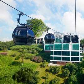 Cingapura: bilhete Sky Pass para o teleférico de Sentosa