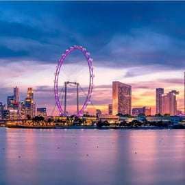 Cingapura: Bilhete de entrada para o Singapore Flyer e a Cápsula do Tempo
