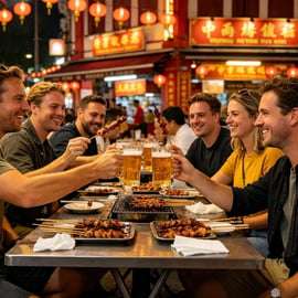 Singapura: Passeio Noturno por Chinatown: Cultura, História e Gastronomia