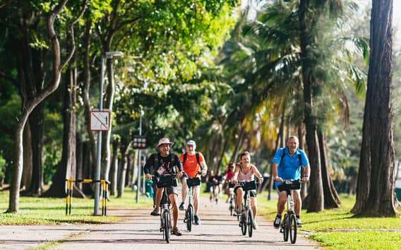 Singapura: Visita de bicicleta aos destaques da cidade do Leão