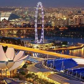 Jantar em Singapura com Rhapsody, Spectra e Cruzeiro