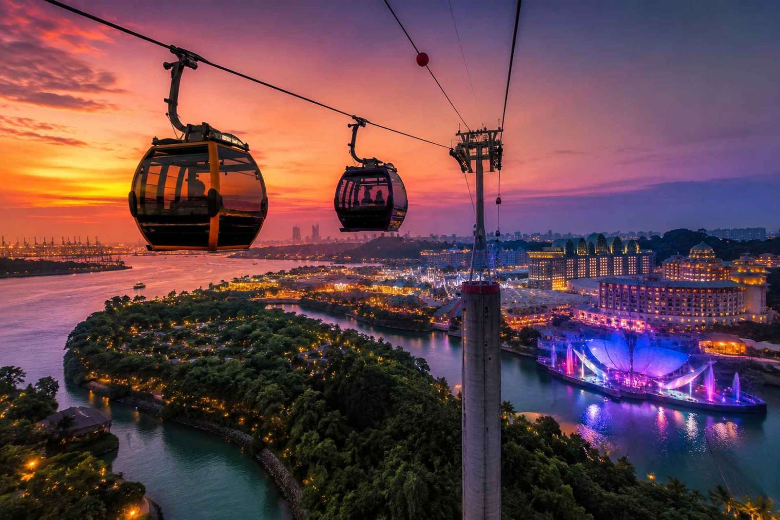 Singapura: Passeio de bondinho com o espetáculo Wings of Time