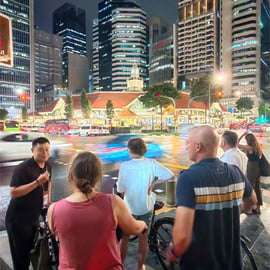 Singapura: passeio de bicicleta ao pôr do sol com experiência gastronómica Hawker