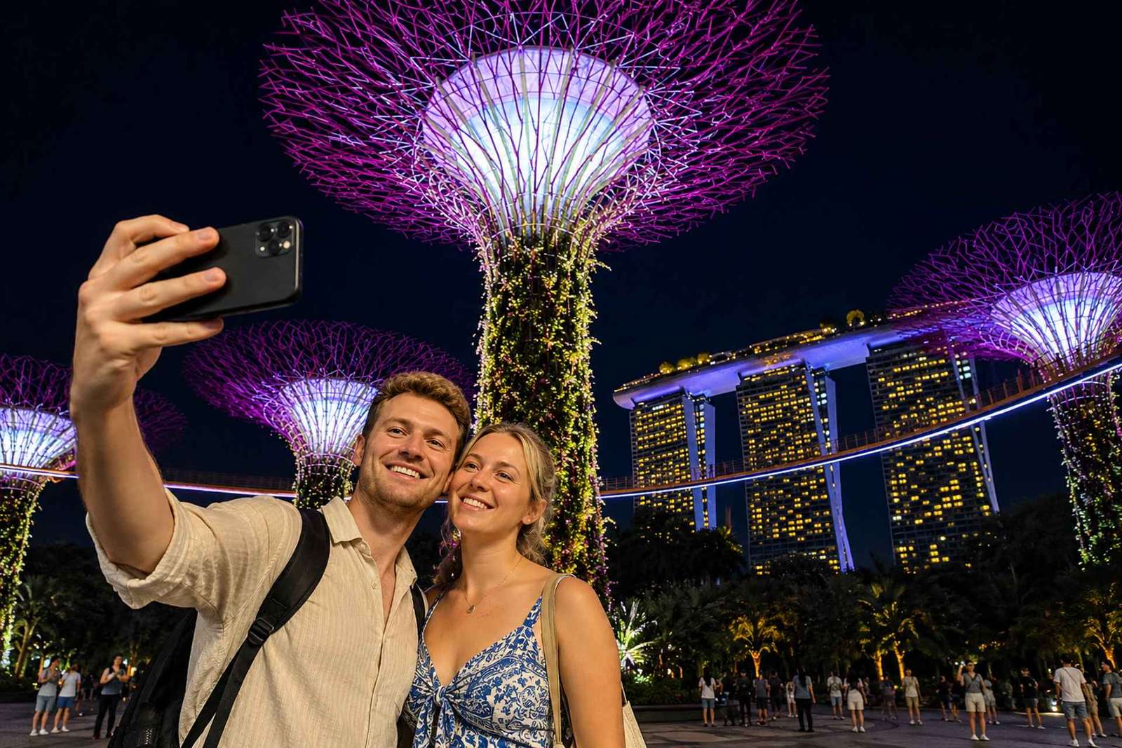 Jantar em Singapura com Rhapsody, Spectra e Cruzeiro