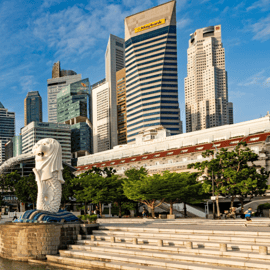 3 horas em Singapura: excursão a pé pelo distrito cívico e Marina Bay