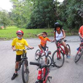 Aventura na trilha de bicicleta de Ubin