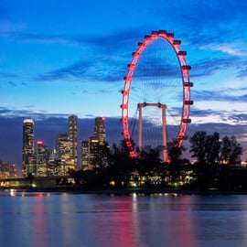 Singapura: Bilhete de admissão do Singapore Flyer
