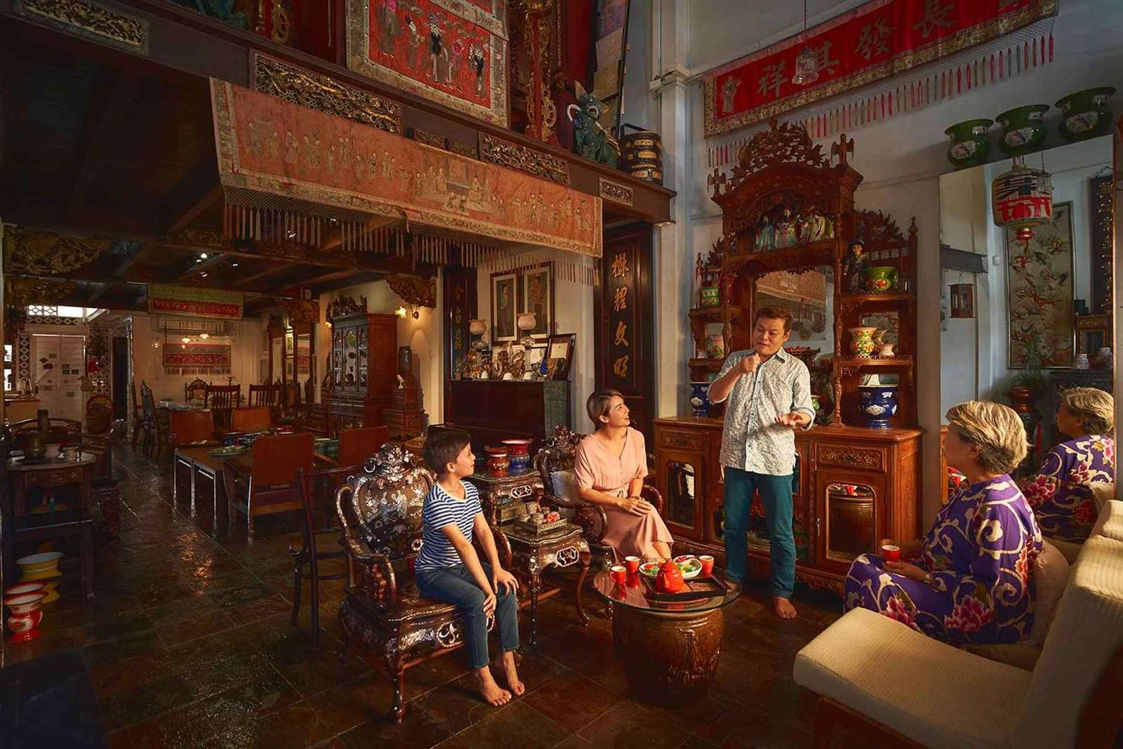 Singapura: Excursão Cultural Peranakan com Intan e Experiência de Chá