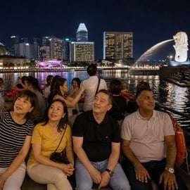 Jantar em Singapura com Rhapsody, Spectra e Cruzeiro