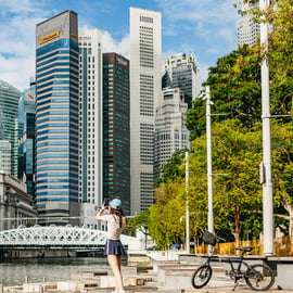 Singapura: Visita de bicicleta aos destaques da cidade do Leão