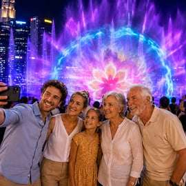 Chinatown Food Tour, River Cruise & 2 top-visit Light Shows
