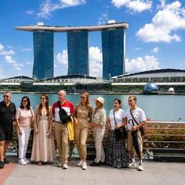 3 horas em Singapura: excursão a pé pelo distrito cívico e Marina Bay