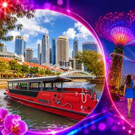 Cruzeiro pelo rio Singapura, Spectra e espetáculo de luzes Garden Rhapsody