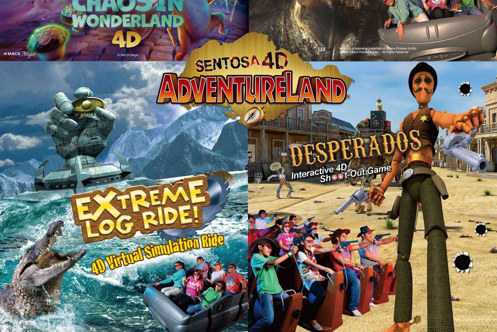 Singapura: Ingresso de entrada para o Sentosa 4D AdventureLand