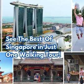 Excursão a pé de 4 horas por Chinatown, do Civic District até Marina Bay