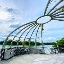 Singapura: Excursão de Bicicleta com Pôr do Sol e Comida
