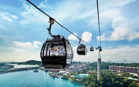 Cingapura: bilhete Sky Pass para o teleférico de Sentosa