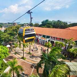 Cingapura: bilhete Sky Pass para o teleférico de Sentosa