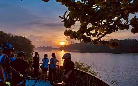 Singapura: Passeio de Bicicleta ao Nascer do Sol (Natureza Oculta + Café da Manhã)