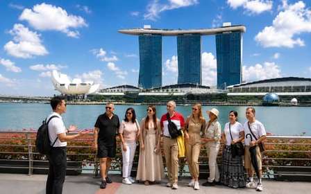 3 horas em Singapura: excursão a pé pelo distrito cívico e Marina Bay