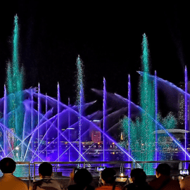 Singapura: Passeio ao crepúsculo com cruzeiro guiado e espectáculos de luz