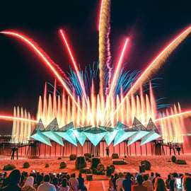 Singapura: Tour noturno em Sentosa: teleférico e fogo de artifício