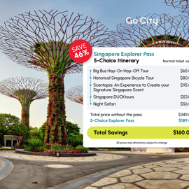 Singapura: Explorer Pass Poupa até 50% em 2-7 atracções