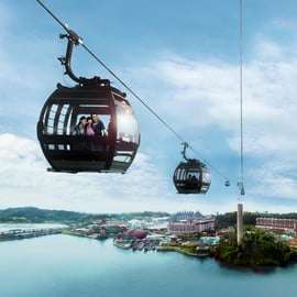 Passeio guiado pela Ilha Sentosa com 4 atrações