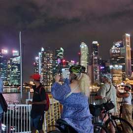 Cingapura: Marina Bay Night Tour de bicicleta