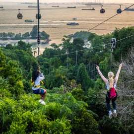 Faz o teu trabalho em Singapura: Mega Adventure Zipline