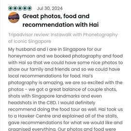 Instawalks dos serviços de fotografia icónicos de Singapura