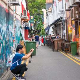 Tour privado de arte de rua em Cingapura